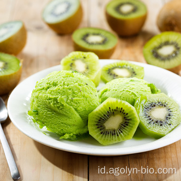 Panen baru buah kiwi segar inti hijau segar